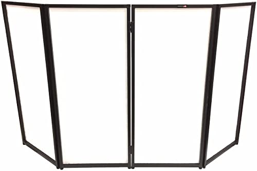Cedarslink Dj Event Facade White/Black Scrim Metal Frame Booth + Travel Bag Case 14Lb #TOP5