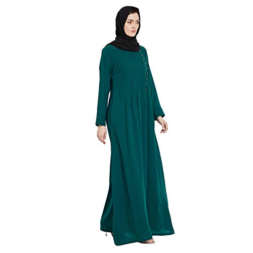 Image of Nabia Nida Matte Fabric Full Length Abaya Dress for Women
