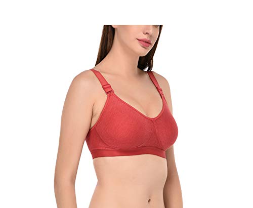 Image of Viral Girl Women's Wire-Free Cotton Hosiery Bra | Non-Padded, Full Coverage, Adjustable Straps | Soft Comfortable Innerwear with Hook & Eye Closure for Everyday Use