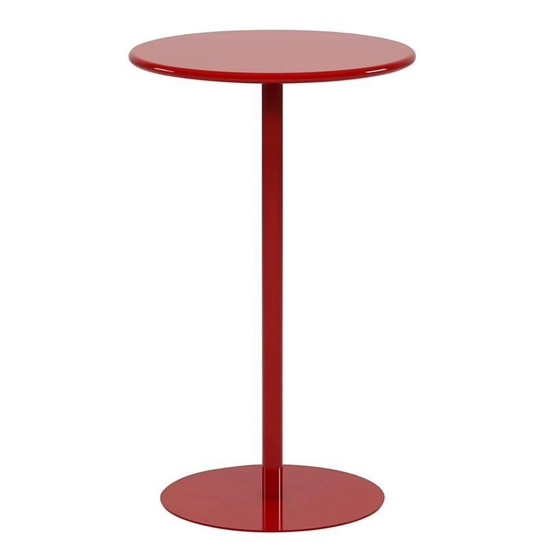 Iron Small End Table,Metal Outdoor Side Table,Modern Scandinavian Round Bedside Table for Living Room Bar Bedroom Balcony Office(15.7" Dx15.7 Wx24.4 H