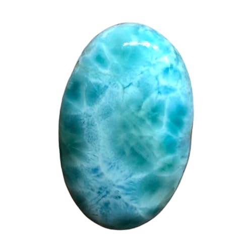 Larimar naturel en cabochon unique, la pierre de l'océan pour bague et collier