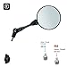 SPECCHIETTO RETROVISORE MOTO PIEGHEVOLE RECLINABILE M10 M8 FASCETTA SPECCHIO RIPIEGABILE SCOOTER ENDURO CROSS MOTARD TRIAL MANUBRIO MONTAGGIO DX OPPURE SX