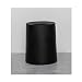 DustBin Okrągły dwuwarstwowy mały kosz na śmieci, używany w łazience kuchnia biurowa, pralnia, wiele kolorów .Bin kuchenny (Color : Black, Size : S)