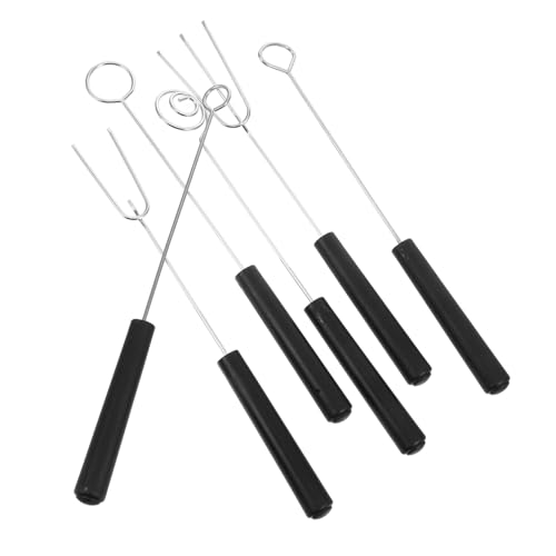 DONFAMDS 6 Piezas Tenedor de Chocolate y Fondue Inoxidable para Dips de Chocolate Fondue Utensilios Reutilizables y Fáciles de Limpiar