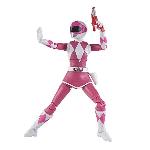 Hasbro Power Rangers Lightning Collection 6" Mighty Morphin Pink Ranger Collectible Action Figure Toy With Accessories #TOP5