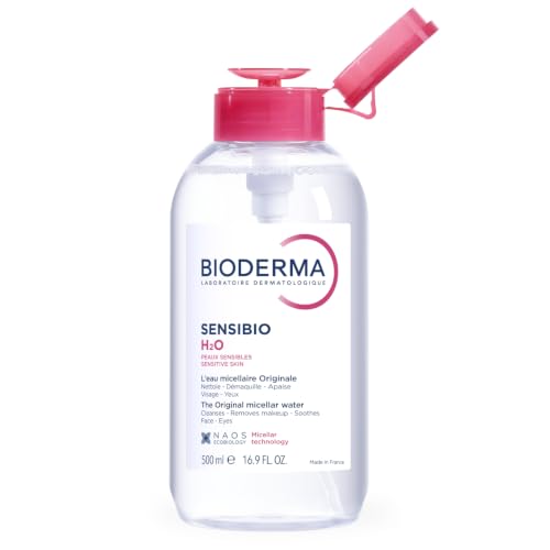 Bioderma - Sensibio - H2O Micellar Water - Makeup Remover Cleanser - Face Cleanser for Sensitive Skin