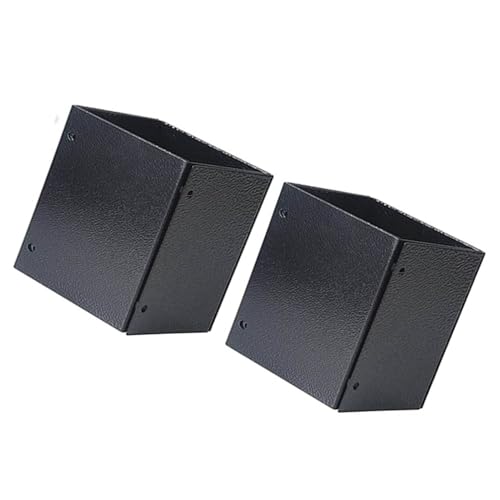 NINESHE Stainless Steel Post Protector, Four Overlapping L Shaped Pieces, Adjustable Mailbox Post Protector for Guard Bottom of Mailboxes, Deck Railings, and Fences