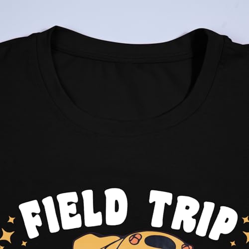 Women Field Trip Anyone Shirt School Bus Teacher Shirts Last Day of School Summer Camp Tshirt Appreciation Gift Top4