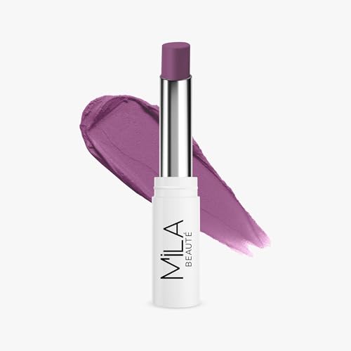 Image of Mila Beaute 24 Hrs Locked In Lips Transfer Proof Lipstick | Enriched With Mango Seed Butter & Hyaluronic Acid | Transfer Proof Formula with Velvety Texture | Smudge Proof & Highly Pigmented | Shade - (Mauve Pink, 3.2g)