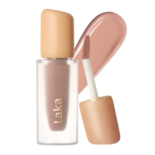 Image of Laka Fruity Glam Tint | Glowing Korean Lip Tint with Hydrating Lightweight Texture | Buildable Color, Non-Sticky High Shine Gloss | K-Beauty Korean Makeup | #181 Nouveau, 0.15oz