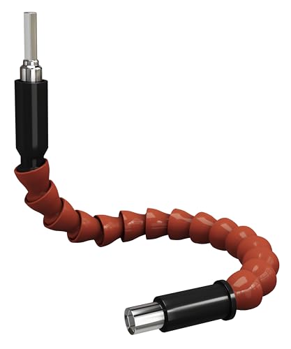 Buildskill 30CM Flexible Shaft for Drill Machine - Magnetic Hexagonal Flexible Drill Bit Extension, 6.35mm or 1/4" Shank, Indexable for Narrow Dead Spaces, Cartridge Drills & Electric Screwdrivers