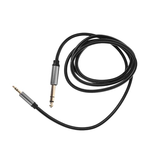 Kisangel Cable De Audio Cable Auxiliar Auricular Cables Estéreo Cable De Bocina Cable De Extensión De Audio Altavoz Cables Para Dj Cable De Guitarra Negro Enchufe Chapado En Oro