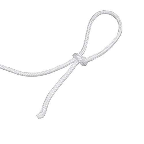 Gardzen 72' X Φ1/4" White Polypropylene Rope Sollid Braided Poly Rope Rope - For Mutiple Usages, Flagline, Clothesline, Camping Tent, Canoes, Tree Work, Knot And Tie(72' Per Rope) #TOP2