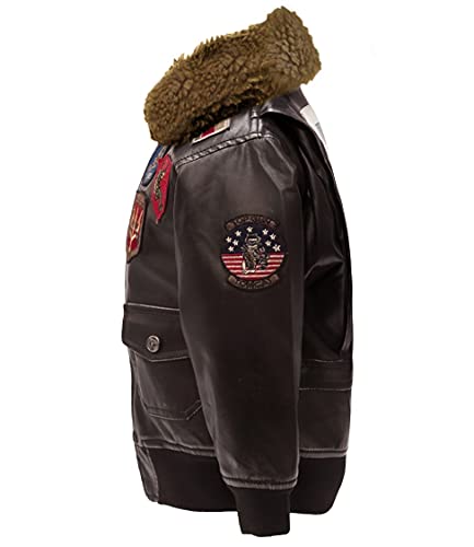 Top Gun® Kid's Vegan Leather Aviator Jacket4