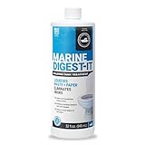 Unique Marine Digest-It Boat Toilet Treatment, Tank Deodorizer, Toilet Smell Eliminator Breaks Down Waste - 16 Liquid Treatments (32 oz.) Packaging May Vary