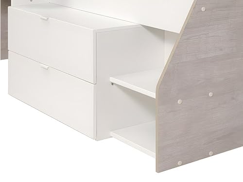 Vente-unique - Letto Singolo con scrivania