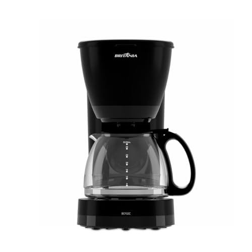 Cafeteira Britânia 32 Cafés Jarra de Vidro 1,2L BCF32C 127V
