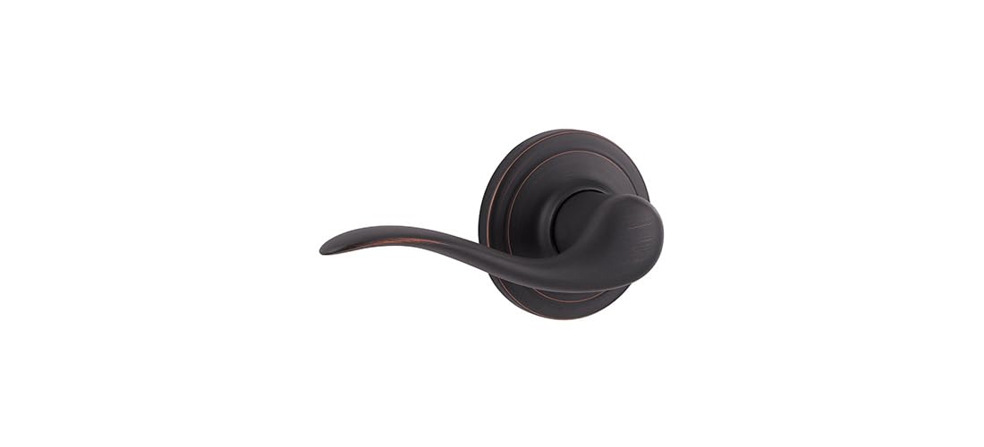Kwikset Tustin Left-Handed Half-Dummy Lever with Microban Antimicrobial Protection in Venetian Bronze