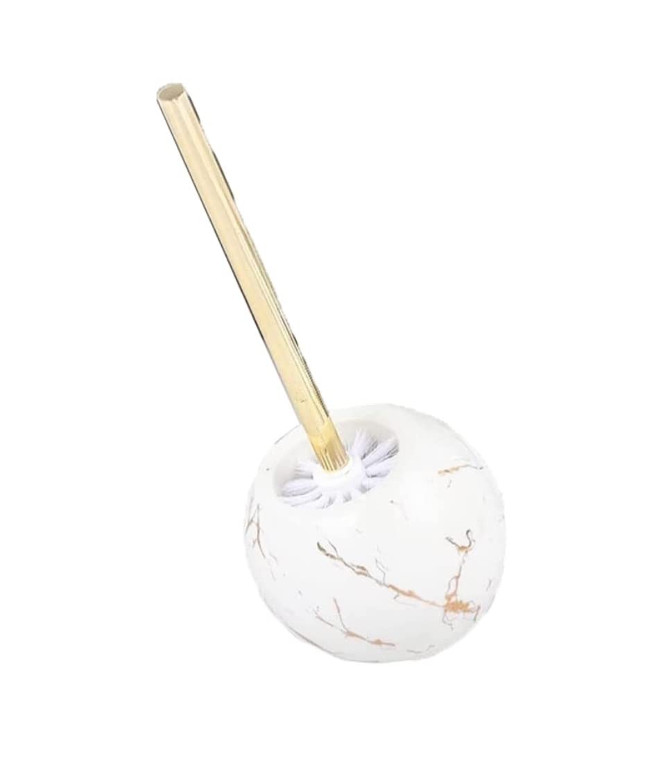 Toilet Brush Bathroom Accessories Ceramic Dome Toilet Brush And Holder Set Floor Standing Decorative Toilet Bowl Brush With Long Handle For Bathroom Toilet Brushes & Holders (Color : White, Size : 1