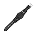 Topuly 22mm CH2891 Leather Watch Band replacement for Fossil CH2564 CH2565 CH2573 CH2574 CH2587 CH2891 Strap Wirstband Bracelet accessories for Men and Women (Black, 22mm)