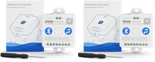 Image of BTF-LIGHTING SP630E 12-in-1 Bluetooth LED Controller with Mic, DC5V /12V /24V (Pack of 2)