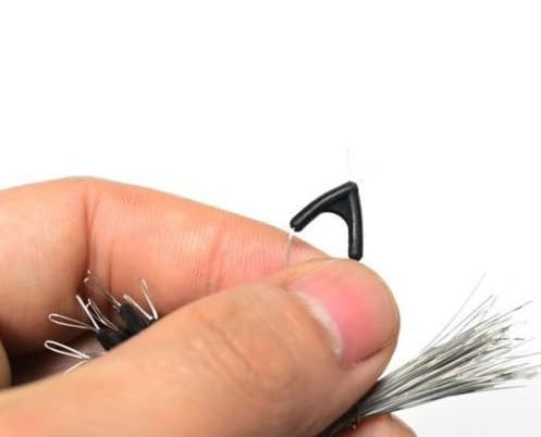 Separadores para línea de pesca doble gancho 100 piezas miniatura 4