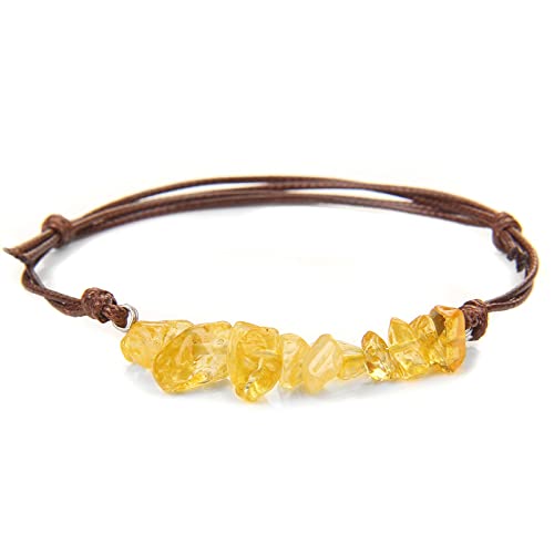 Bracelet en pierre de cristaux naturels améthyste citrine lapis lazuli