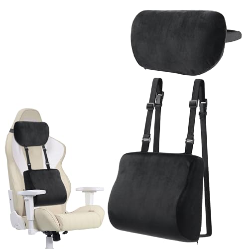 HOMBYS Gaming Chair Backrest Pillow for Long Sitting,Pressure Relief Gaming Chair Back Cushion with...