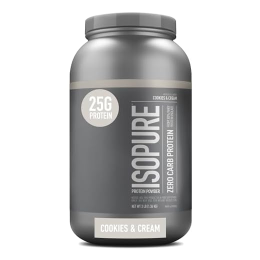 Isopure Zero Carb 100% Whey Protein Isolate Powder - 3 lbs, 1.36 kg (Cookies & Cream)