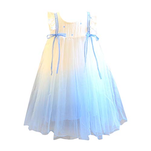 Zaowole_Children Newborn Dress for Baby Girl Tutu Dress for Baby Girl Infant Flower Girl Dress Baby Dress Shoes Girl Dress for Baby Girl 12-18 Months Birthday Girl Dress Blue