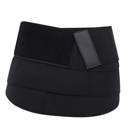 CONGARTENO 1Pc Elastic Waist Trainer Belt for Women Slimming Fitness Support Band Breathable Quick Drying Belly Wrap for Active for Workout Everyday Use Black