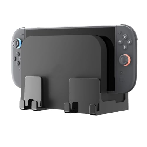 Vibsky - Vibsky Support mural pour Nintendo Switch 2, design compact en métal, support mural noir pour console de jeu
