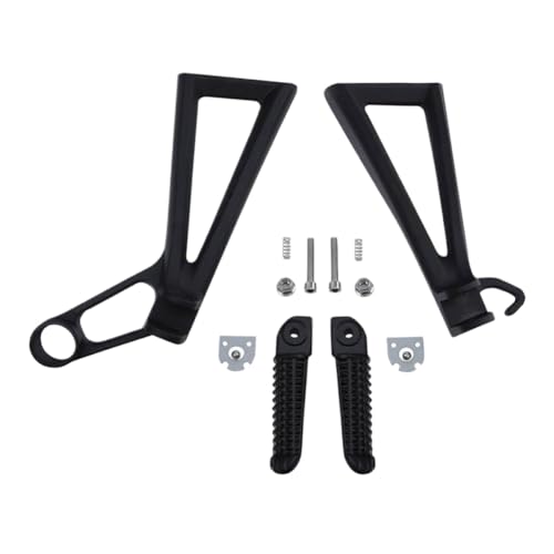 Support de repose-pieds moto YZF R6S finition noir mat haute rigidité