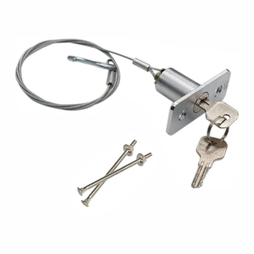Kit de verrouillage d'urgence universel sécurisé pour porte de garage - Antivol fiable - Avec 2 clés pour garage, volet roulant, entrepôt
