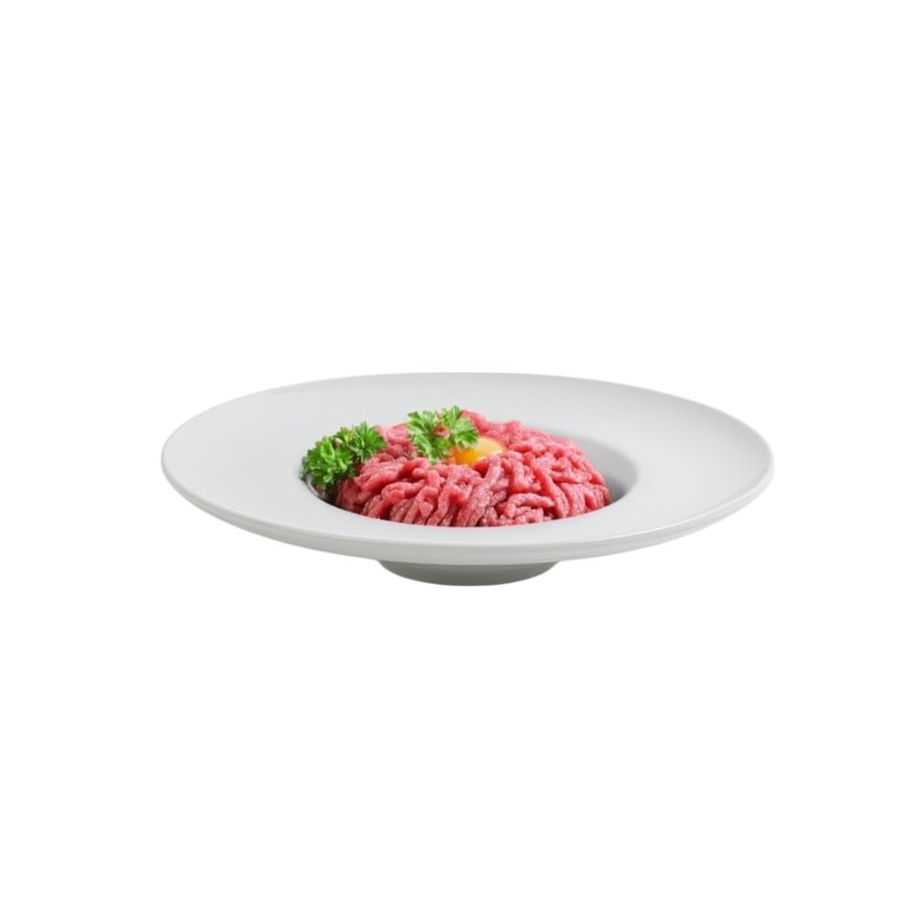 Holst Porzellan PBC 020 Carmen - Juego de platos gourmet (porcelana, 20 x 20 x 5 cm, 6 unidades), color blanco