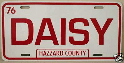 Daisy Novelty Metal Novelty Reproduction Fits Jeep Boars Nest Bo Luke Duke Rosco Uncle Jessie Boss Hogg Cooter Hazzard County South Rebel Redneck Moonshine Garage Bar Shop Man Cave Wall Art Sign Gift