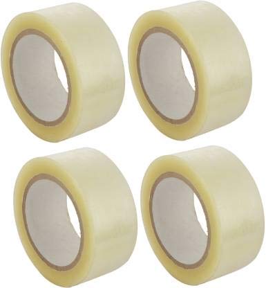 Transparent Packing Tape- 2 inches 100 metre High Strength Cello Tape Roll in Wide Broad Big Size Best for Packaging Box Refill Dispenser White (Pack of 4) (B0B8WW31FM) Amazon Price History, Amazon Price Tracker