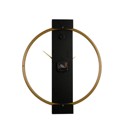Image of Wakefit Metal Analog Wall Clock Big | 20 Inch | Laser Cut Abstract Home Decor & Gifting Option | for Living Room Study Bedroom & Office Decor | Wocky Metal Wall Clock 500MM Gold
