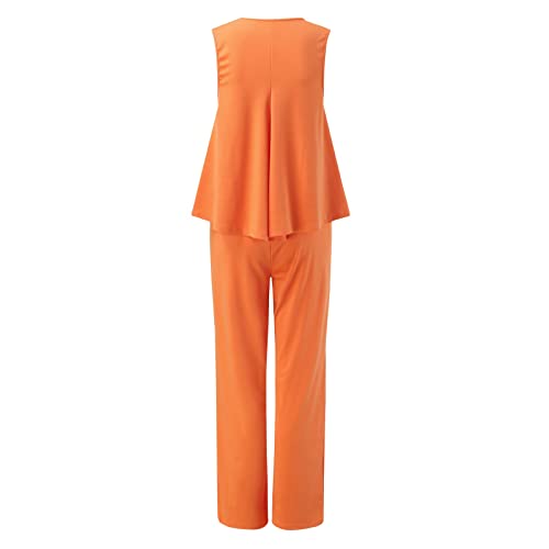 Womens Short Sets 2 Piece Outfits Lounge Sets Matching Sets Long Sleeve Linen Jumpsuits For Women Bathing Suit Covers Two Piece #TOP3