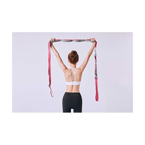 Yoga Strap with Loops, Door Flexibility &Stretching Leg Strap, Dance Gymnastics Training, Ballet or Any Sport, Perfect Home Equipment 商品名称