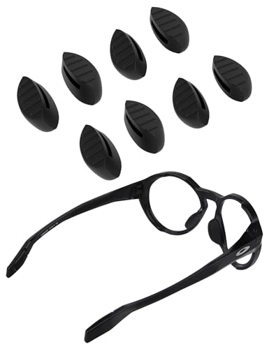 Image of 2 Pairs Replacement Nose Pieces Pads for Oakley Plazma OO9019 Sunglass - Black