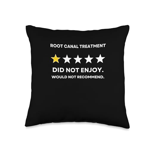 Root Canal Treatment Would Not Recommend Get Well Recovery Throw Pillow