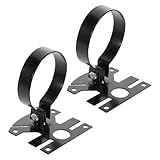 MALUGOGO 2pcs Adjustable 52mm Iron Dashboard Gauge Holder with Single Hole for Stable Instrument Support