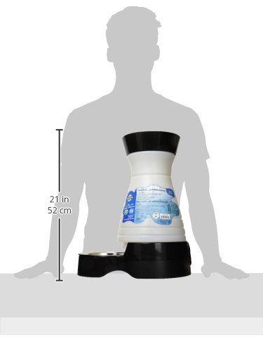 PetSafe-Healthy-Pet-Water-Station-Large-320-oz-Capacity-Gravity-Pet-Water-Fountain-Automatic-Cat-Water-Fountain-or-Dog-Water-Fountain-Water-Dispenser-Removable-Stainless-Steel-Bowl-Included Gravity Pet Water Fountain