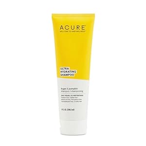 Acure Shampoo 100% Vegan, Ultra Hydrating Moisture & Omega Fatty Acids, , Yellow Argan Oil & Pumpkin, 8 Fl Oz
