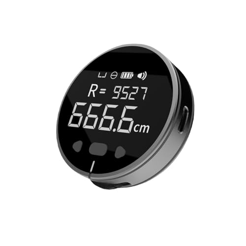 QUMOX Mètre ruban numérique Wheel, ruban numérique avec écran LCD, outil de roulage longue distance rechargeable, mètre ruban électrique pour diamètre plat et incurvé