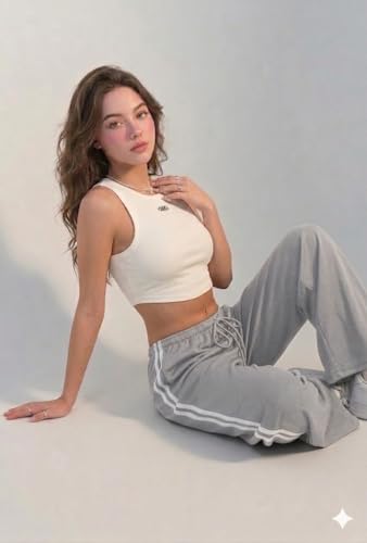 Image of Irana Women Lower Track Pants for Women Cotton Joggers High Waist Stretchable Gym Wear Lounge Pants Ladies Sports Trousers Workout Bottom Wear Casual Running Pants Night Wear Pyjama Lowers
