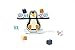 Produktbild EverEarth lustiges Pinguin Stapelspiel aus nachhaltigem Holz - Stapelspielzeug für gemeinsamen Spaß und zur Entwicklung der Motorik für Jungen und Mädchen - Balancierspiel EE33798