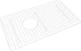 Rohl WSG6307WH 26-1/4-Inch by 15-1/4-Inch Wire Sink Grid for 6307 Kitchen Sinks in White Abcite Vinyl