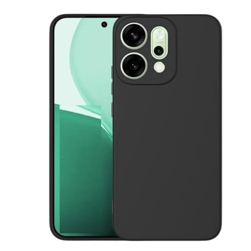 Image of Designerz hub Oppo Reno 14 Back Cover | Soft Silicone Slim Back Case Cover for Oppo Reno 14- Black